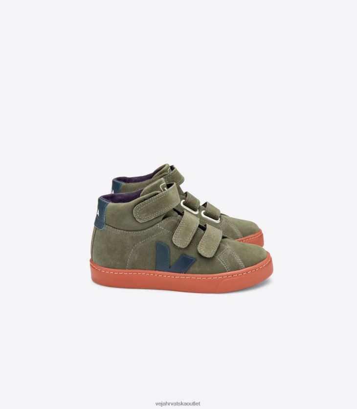 Veja hr djeca esplar mid suede mud nautico rust potplat cipele BZ0B86312