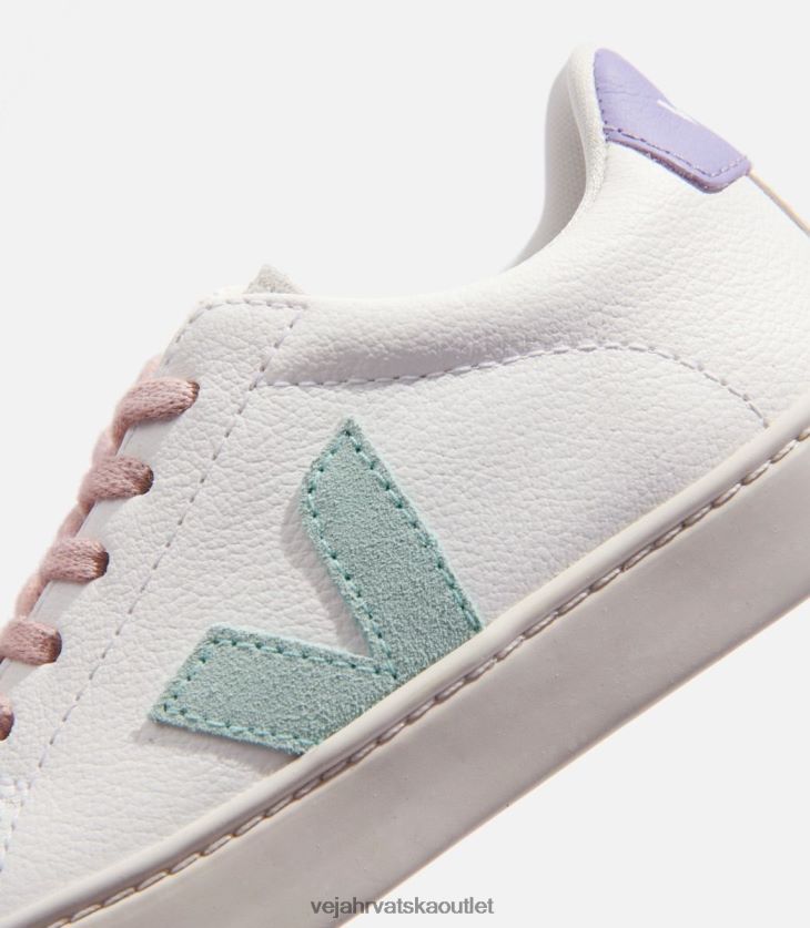 Veja hr djeca esplar vezice bez kroma koža bijela matcha lavanda cipele BZ0B86330