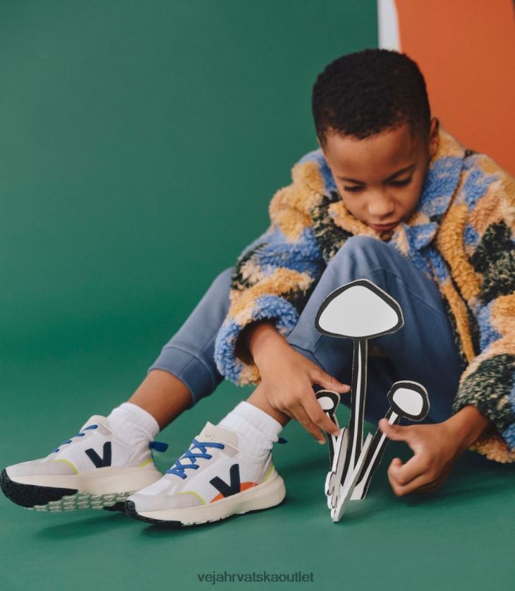 Veja hr djeca canary elastične vezice alveomesh bijele nautico cipele BZ0B86381