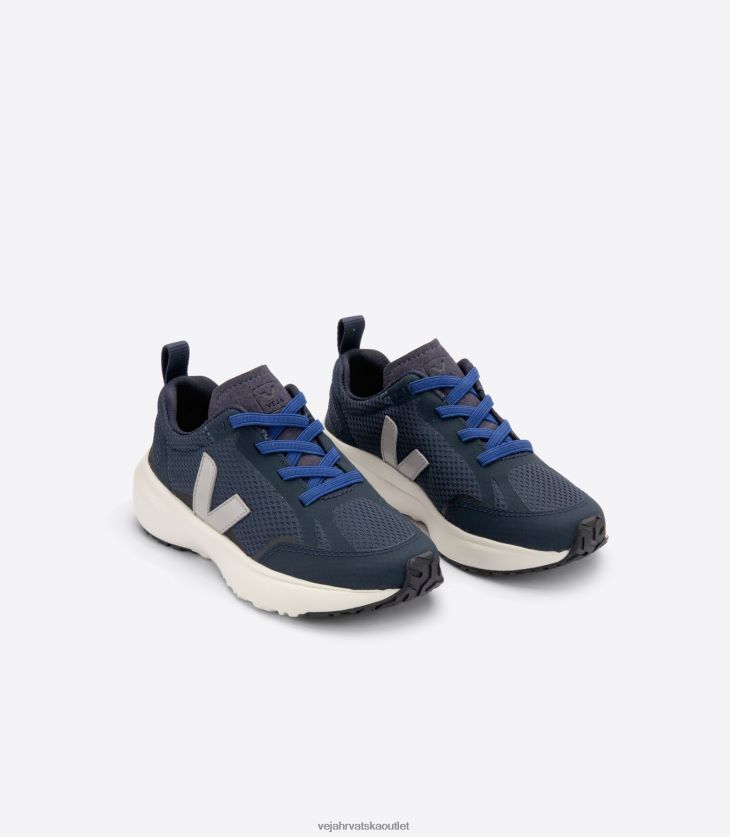 Veja hr djeca canary elastične vezice alveomesh nautico oksford siva cipele BZ0B86384