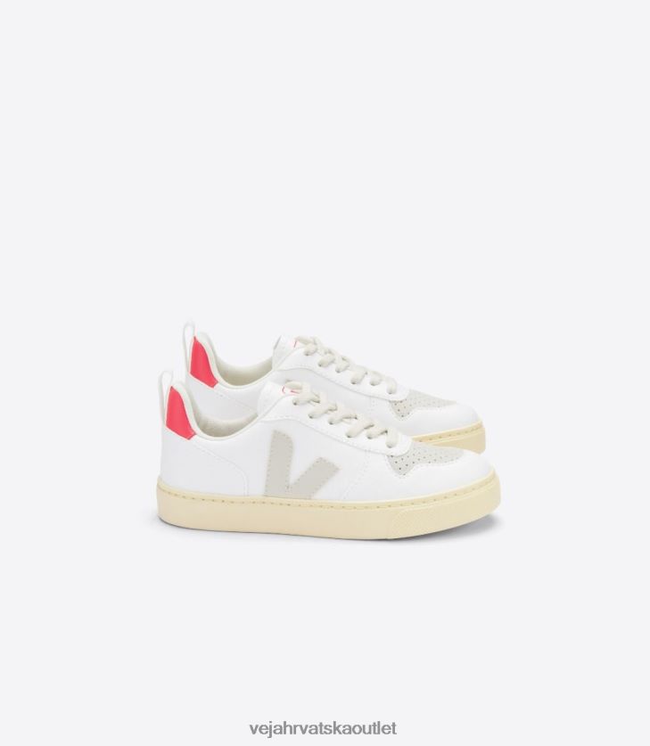 Veja hr djeca v-10 čipke cwl bijela pierre rose fluo cipele BZ0B86367