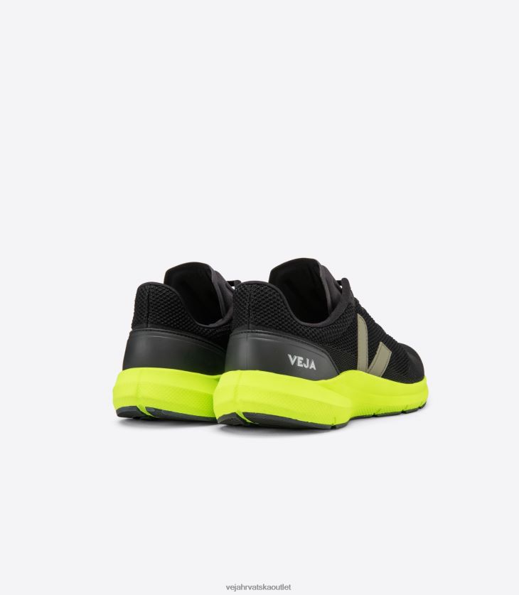 Veja hr muškarci marlin lt v-knit black kaki jaune fluo cipele BZ0B86205