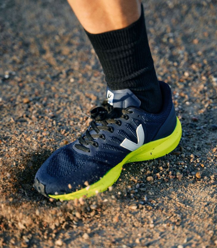 Veja hr muškarci marlin lt v-knit black kaki jaune fluo cipele BZ0B86205