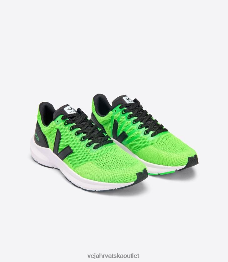 Veja hr muškarci marlin v-pleteno vert fluo crno cipele BZ0B86206