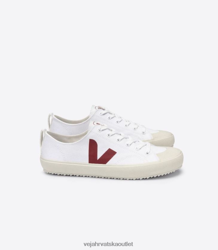 Veja hr muškarci nova platno bijela marsala cipele BZ0B86161