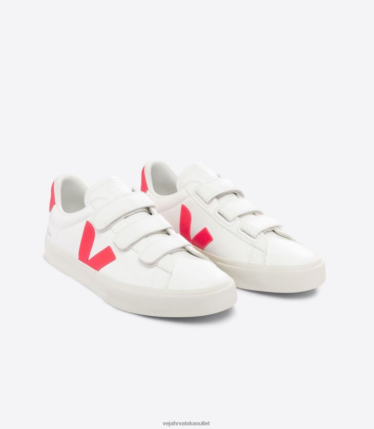 Veja hr muškarci recife bez kroma koža bijela ruža fluo cipele BZ0B86112