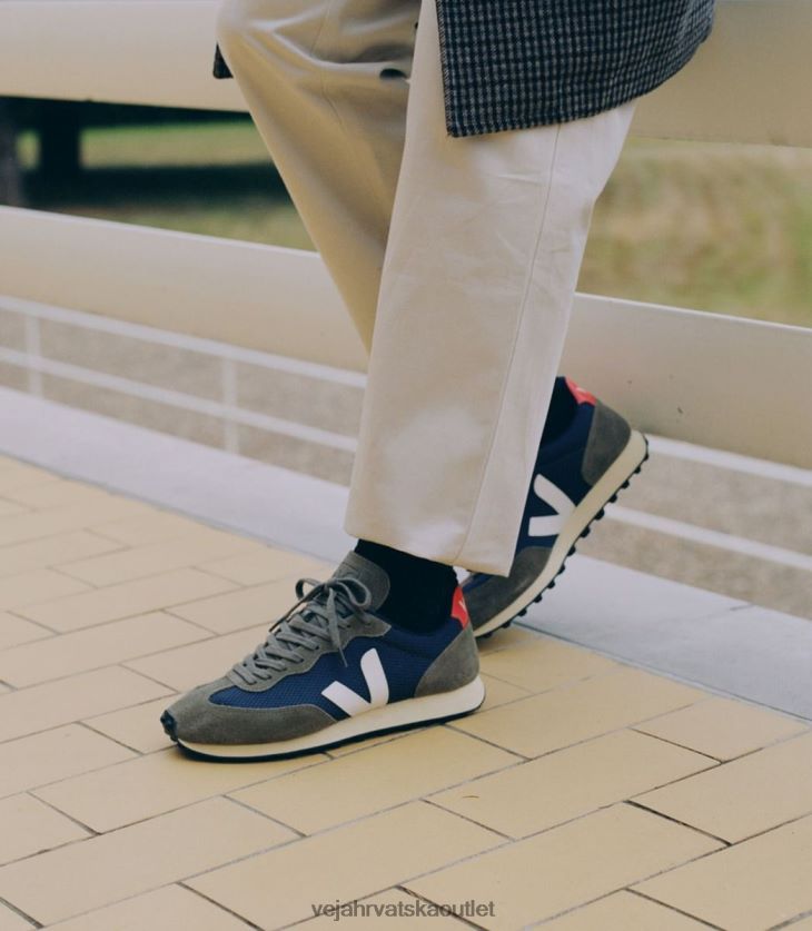 Veja hr muškarci rio branco alveomesh nautico bijela narančasta fluo cipele BZ0B8699