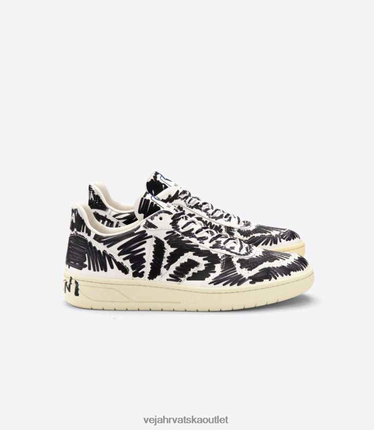 Veja X hr muškarci v-10 koža marni puna crna cipele BZ0B8666