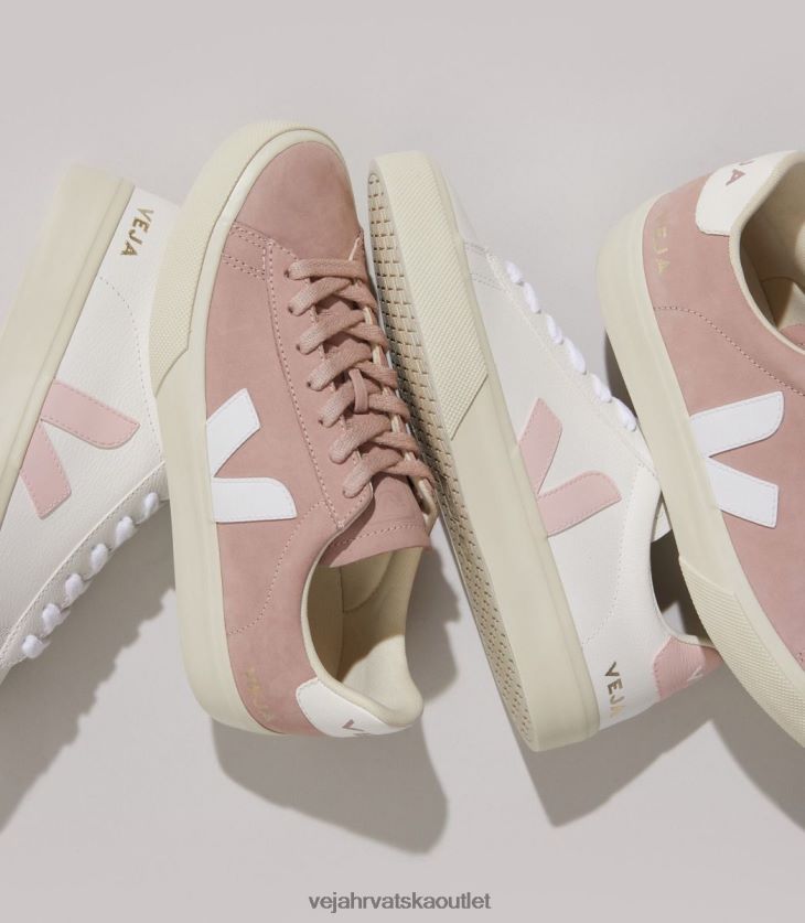 Veja hr žene campo beskromirana koža bijele latice cipele BZ0B86226