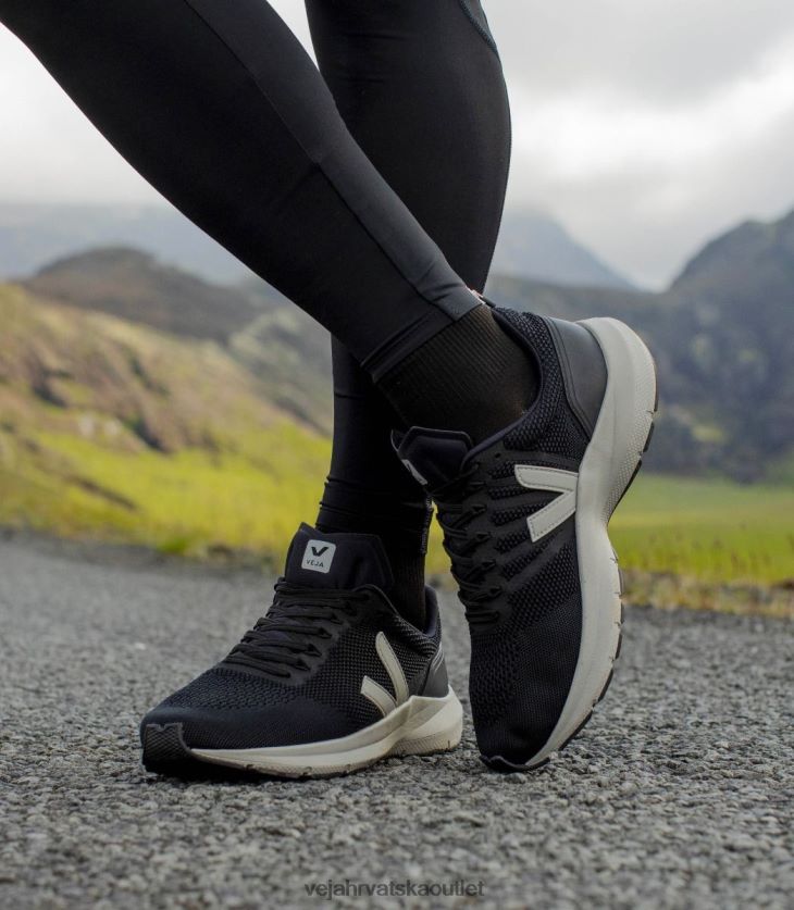 Veja hr žene marlin v-pletena crna oksford siva cipele BZ0B86278